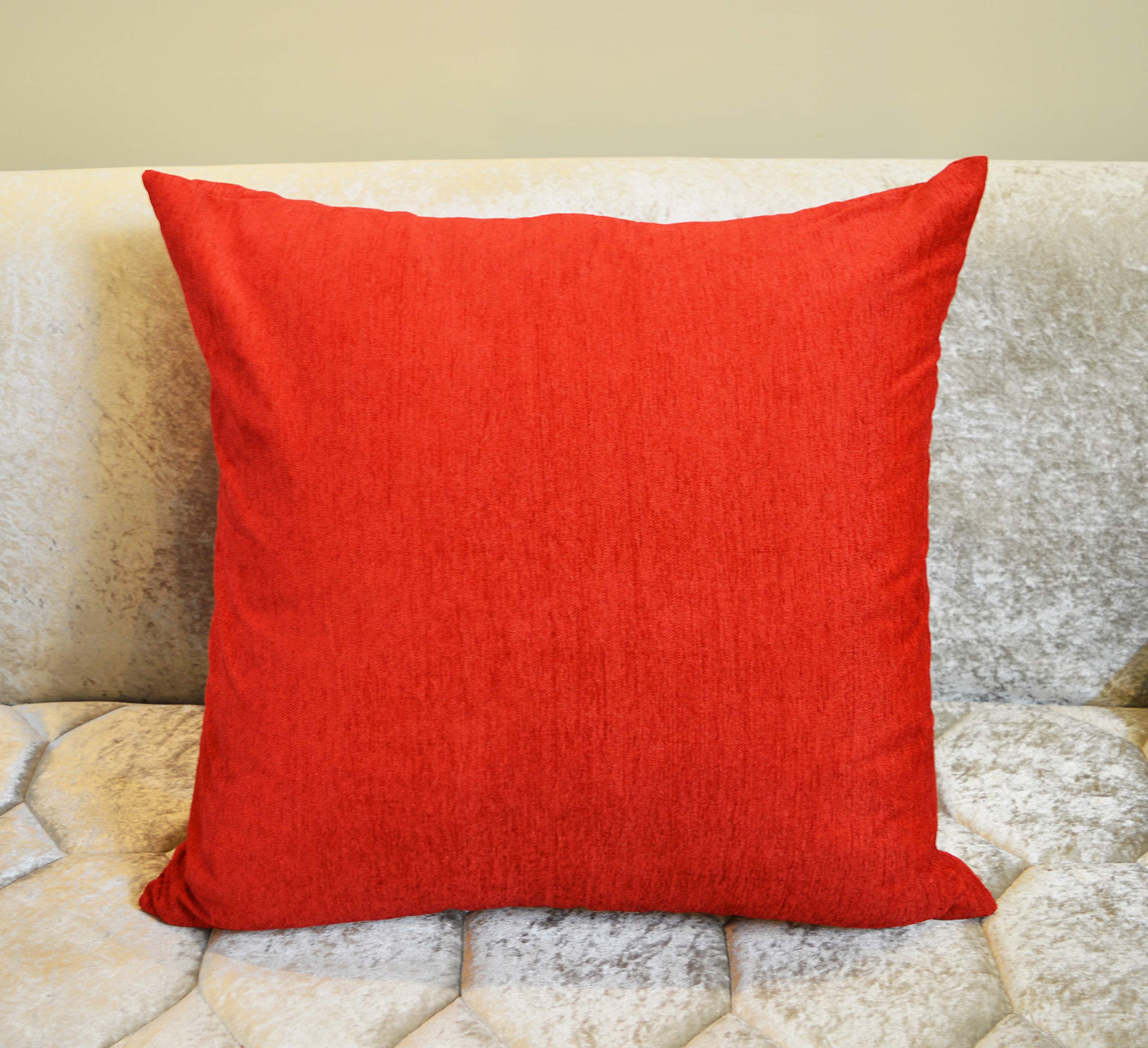 Khooti Molfino Fabric Cushion Cover, 16x16 (Red) (B07NKGNDBJ) Amazon Price History, Amazon Price Tracker