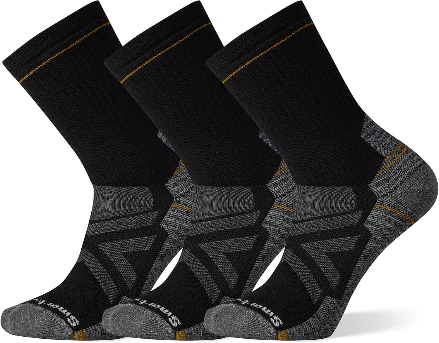Smartwool Men's Hike Full Cushion Crew Socks 3-Pack: Merino Wool Hiking Socks with Indestructawool Durability & Elite Fit