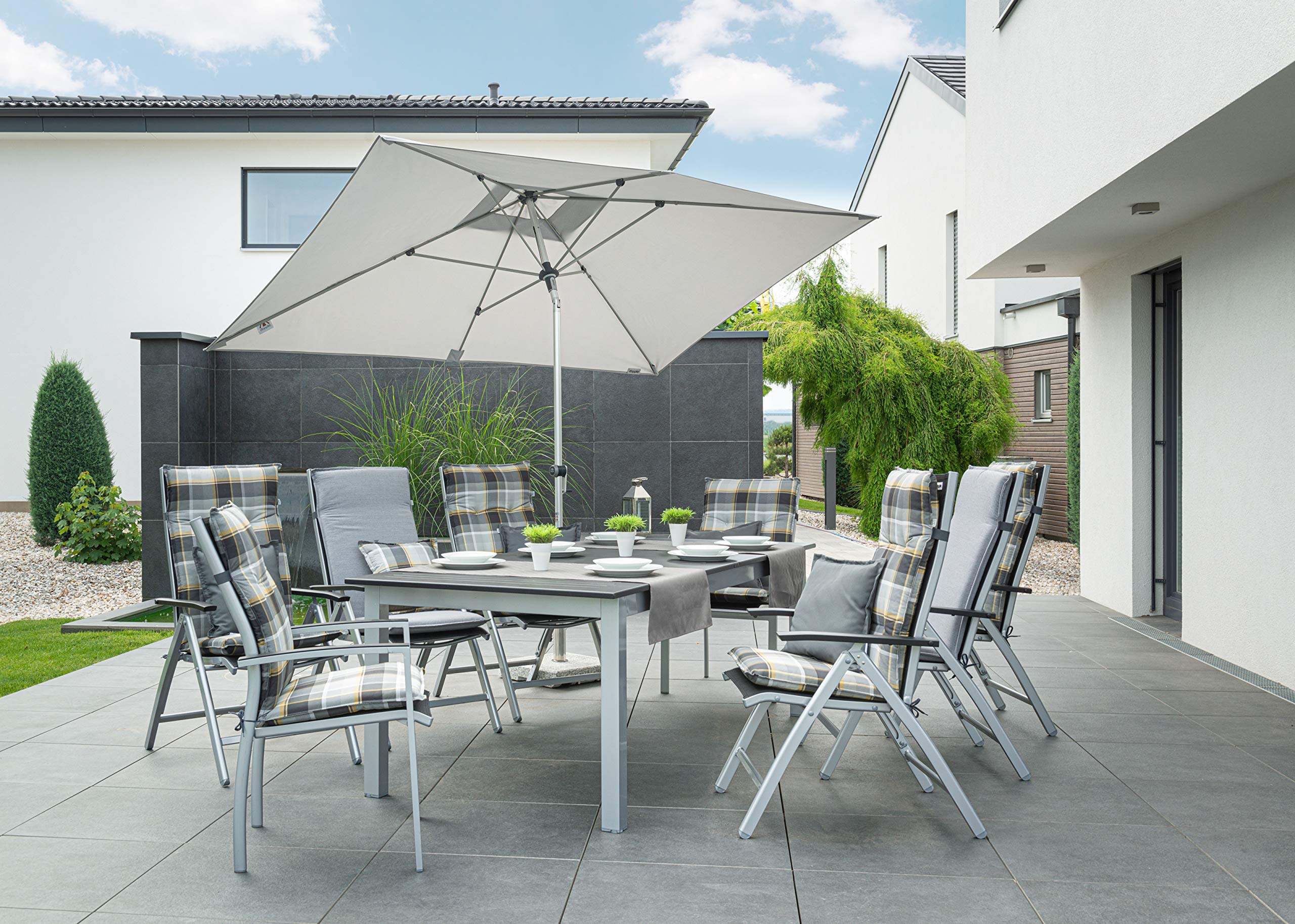 Doppler EXPERT Auto Tilt – Rechteckiger Sonnenschirm für Balkon oder Terrasse – Knickbar – ca. 300x200 cm
