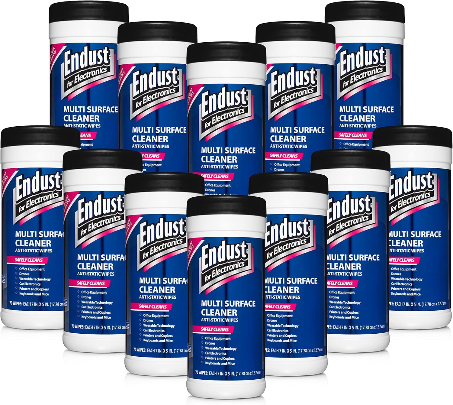 Endust Electronics Cleaning Wipes, multi-surface, alcohol-free