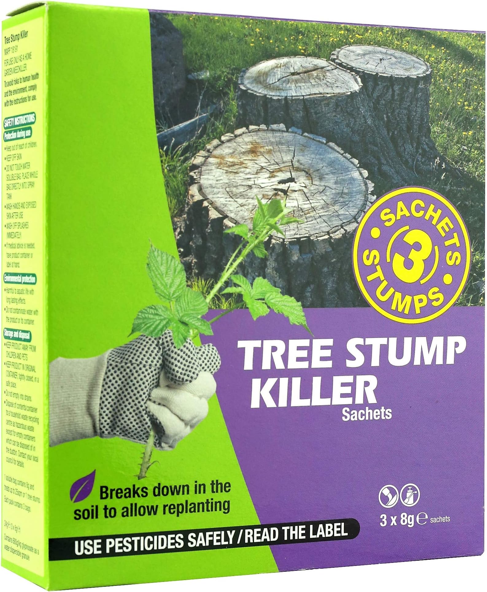 Bayer Garden Tree Stump Killer Sachets - 3 x 8 g