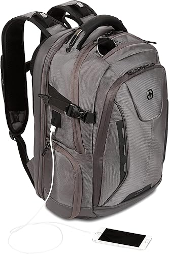 Miniatura 7 de SwissGear Mochila para laptop Scansmart 5358 USB, gris Ballistic, L, 5358 USB Scansmart - Mochila para portátil