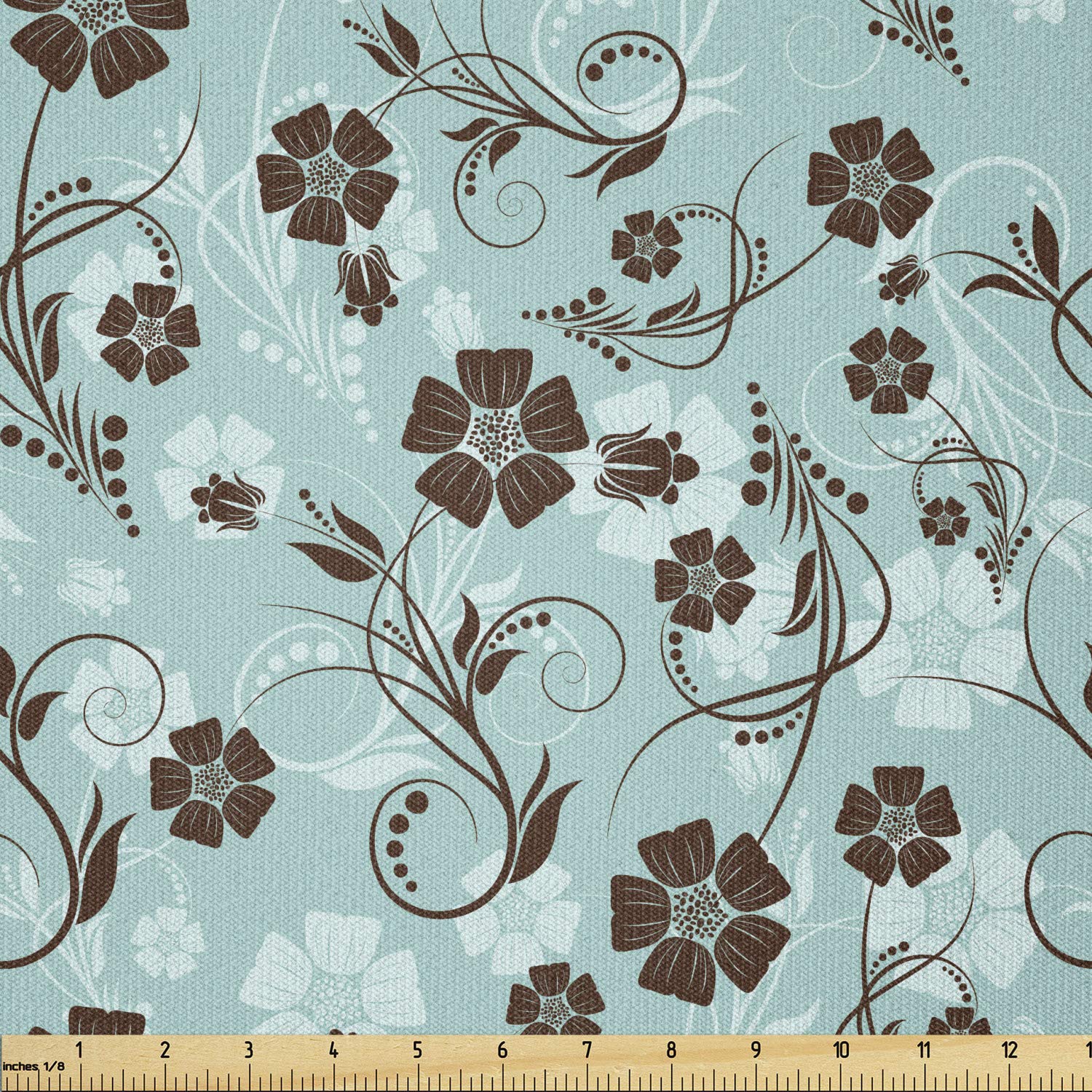 Amazon.com: Lunarable Vintage Fabric by The Yard, Nostalgic Flower