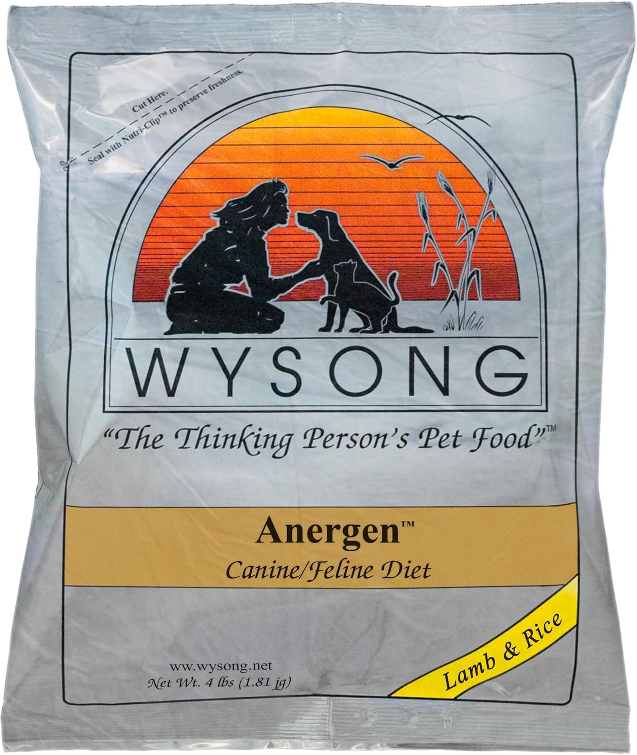 Wysong Anergen Dog And Cat Food Bag, 4Pound Pet Supplies