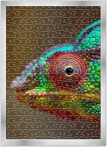 Miniatura 10 de Poster Palooza Marco para rompecabezas de 26.5 x 38.5 pulgadas, marco de madera plateado con paspartú (blanco) hecho para exhibir rompecabezas de