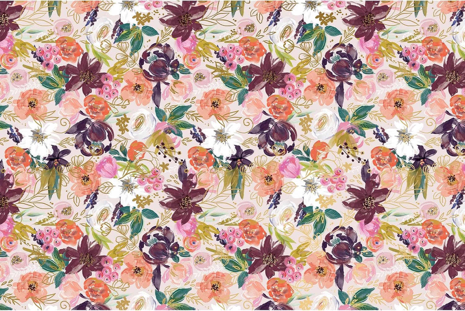 Jillson Roberts Premium Bulk 20" x 30" Printed Tissue for Wrapping and Gift Bags, Twig & Twine, 240 Sheets