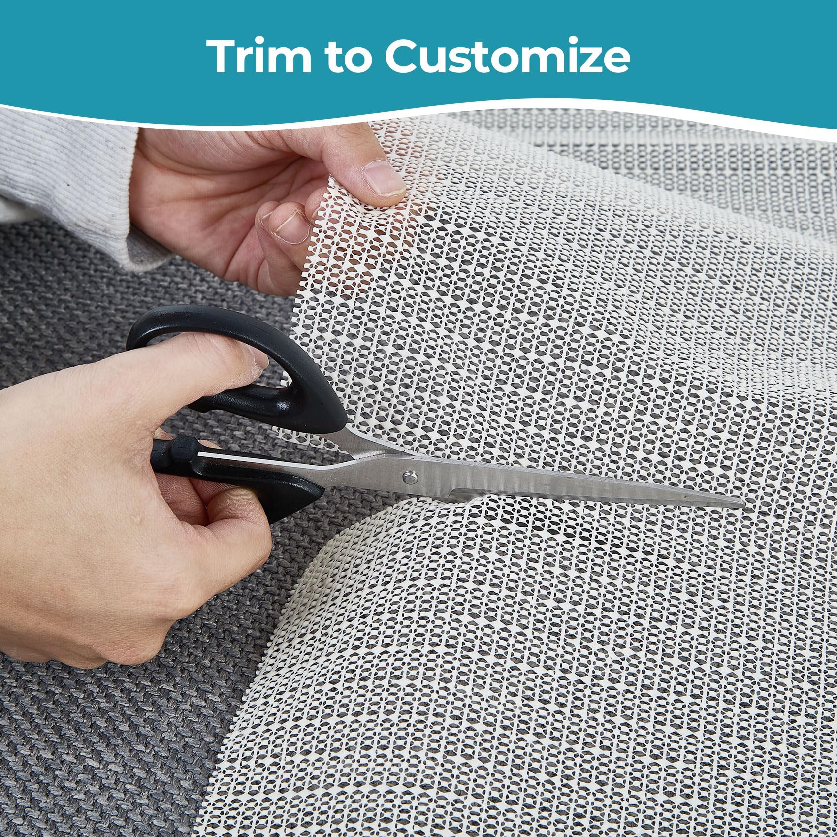 Spillguard Barrier Rug Pad | Visco- Elastic Memory Foam | 8'x8' | 1/2