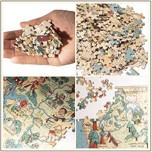 Miniatura 4 de Rompecabezas para adultos 1000 piezas Arkansas mapa de madera rompecabezas juegos de rompecabezas Estados Unidos del estado rompecabezas mapa decorar