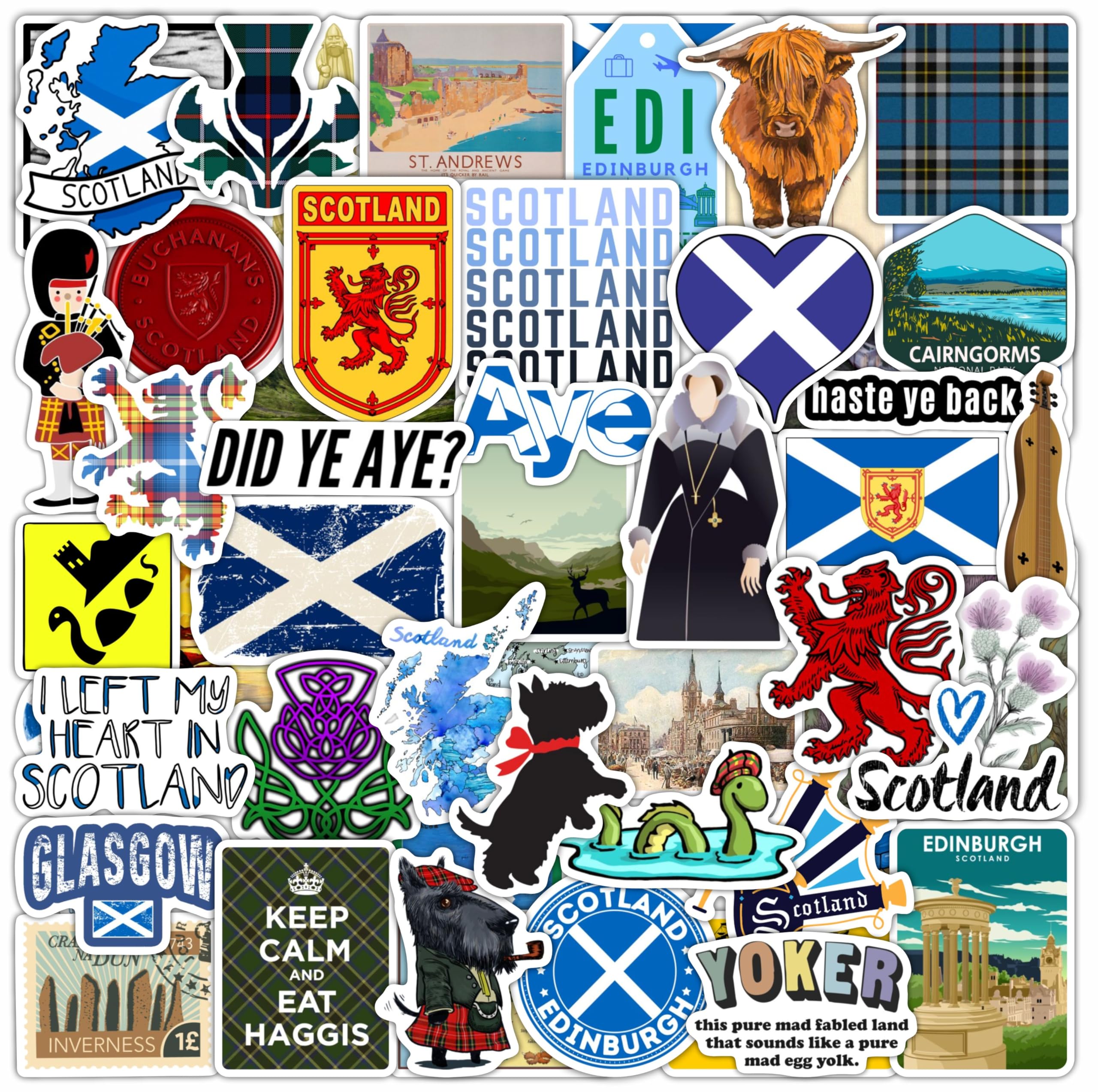 Scotland Soccer Team Flag Sticker PNG & SVG Design For T-Shirts