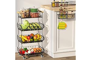 Z&L HOUSE 4 Tier Shelves - Kitchen Fruit & Vegetable Storage