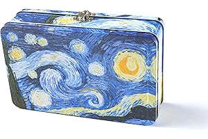 DAHO Metal Pencil Case: A Radiant Starry Night for Your Writing Tools