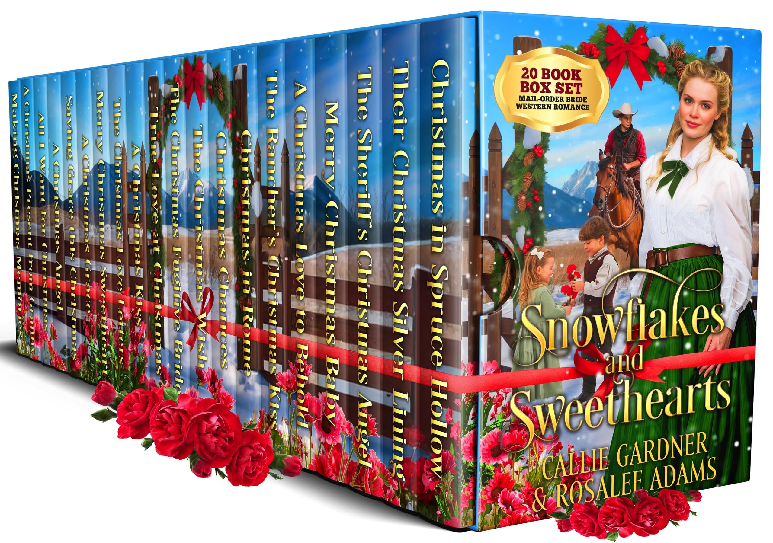 Snowflakes and Sweethearts Boxset: Bumper Christmas Mail-Order Bride Historical Western Romance - 20 Book Box Set