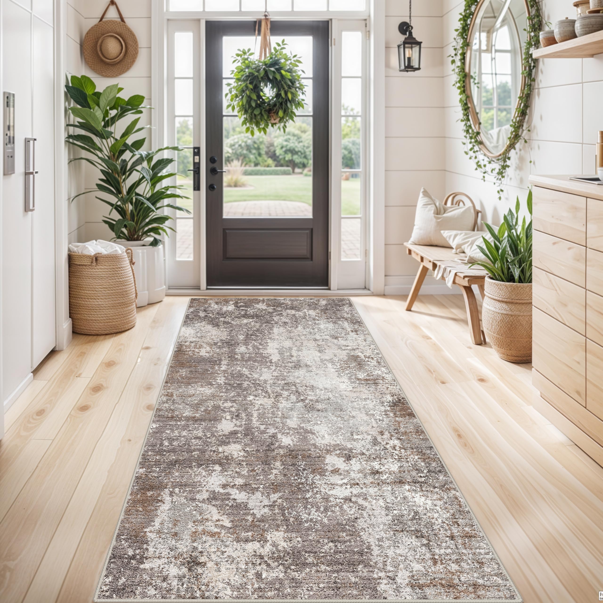Amazon.com: 4x8 Washable Indoor Entryway Rug – Non-Slip Rubber