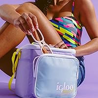 Vista 6 de Igloo Bolsa de Almuerzo Retro Cuadrada Refrigeradora