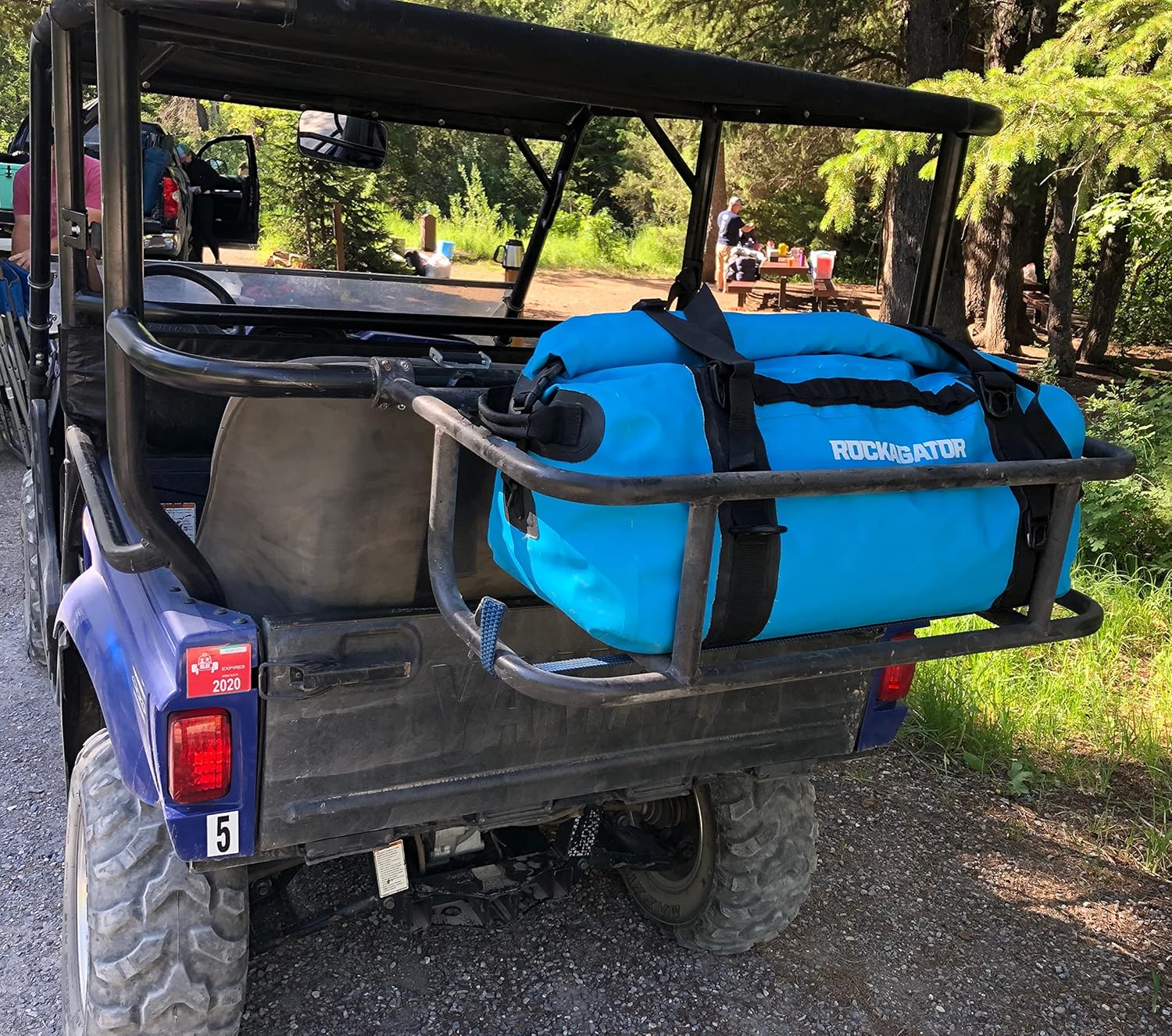 Waterproof Duffle Bag for Travel and Camping with Roll-Top Closure, Durable, All-Weather, and Versatile Dry Bag - Rockagator Mammoth Series (90 Liter, Black) - Image 7