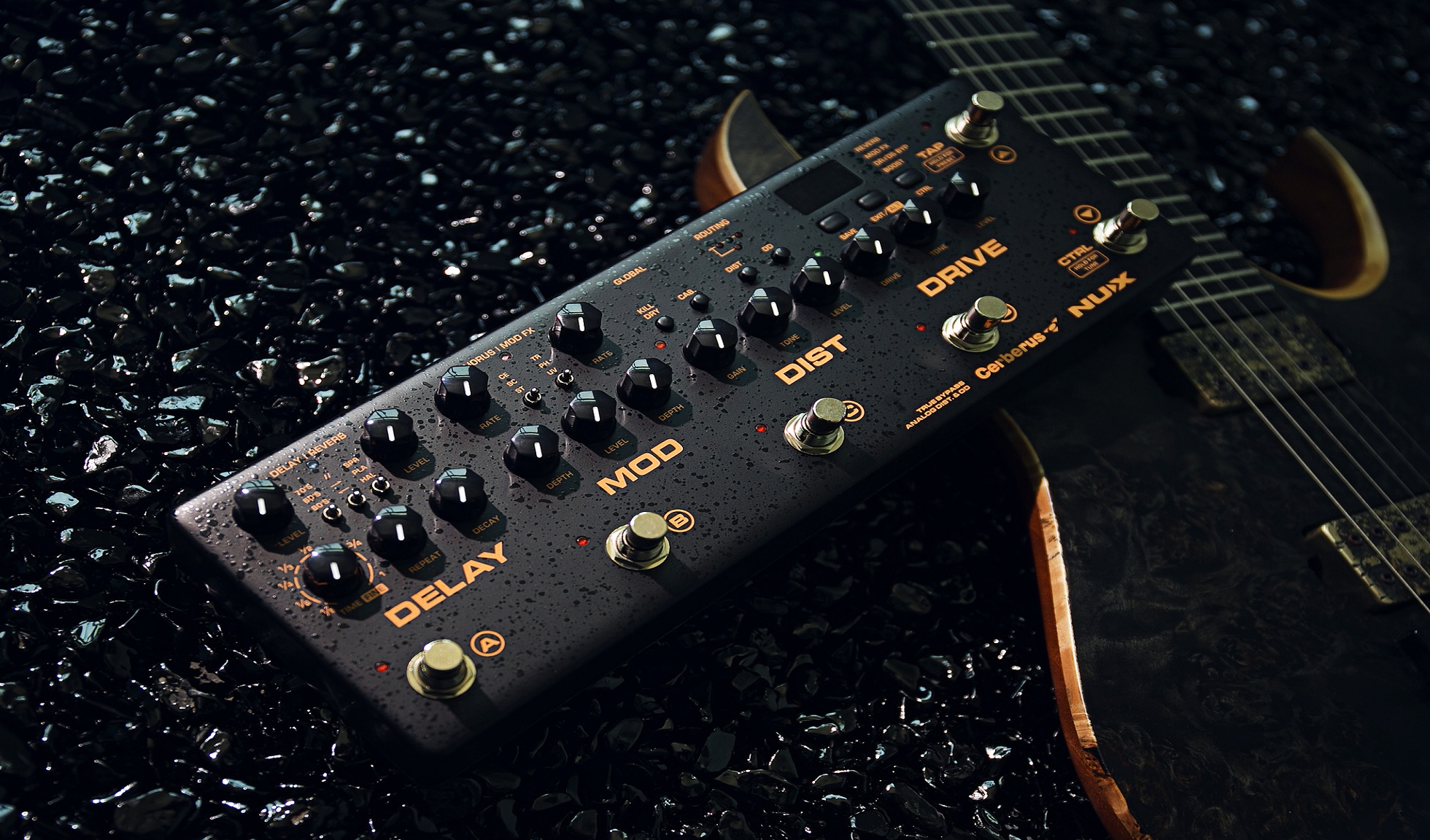 Amazon.com: NUX Cerberus Multi-function Guitar Effect Pedal