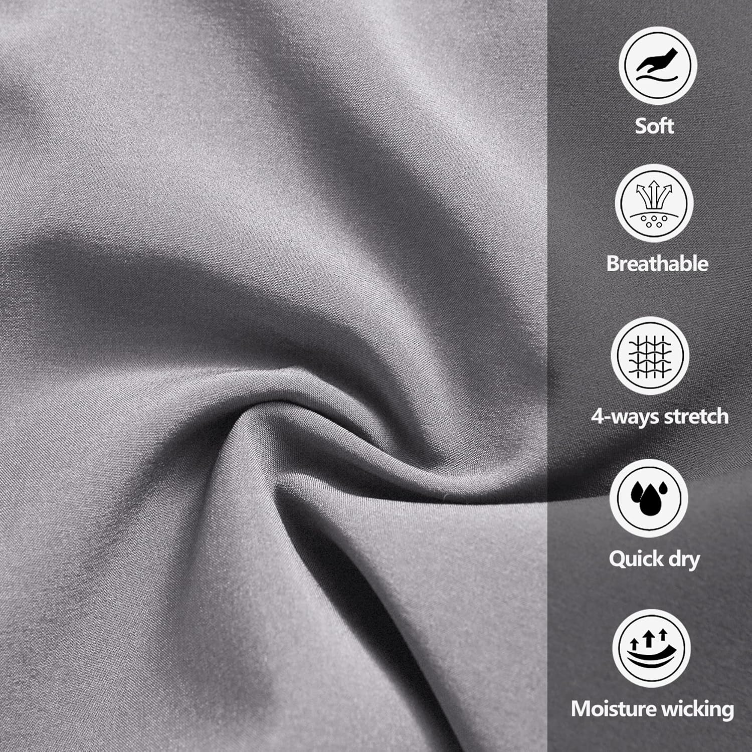 Men's Gym Shorts Sports Quick Dry Workout Running or Casual Training Short with Zipper Pockets - Image 6