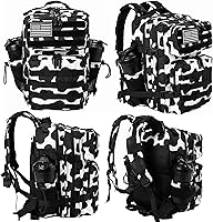 Vista 3 de LHI Mochila Militar Táctica para Hombres y Mujeres 25L/35L Mochila de Asalto del Ejército Bolsa Mochila Pequeña con Portabotellas