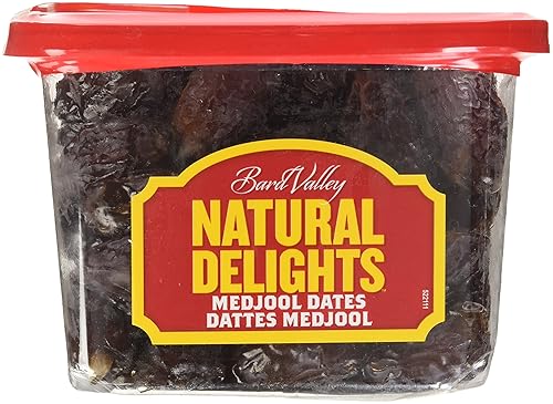 Miniatura 2 de Natural Delights Medjool Dates - Medjool de dátiles enteros grandes y regordetes, verificado sin OMG, buena fuente de fibra, aperitivo de frutas