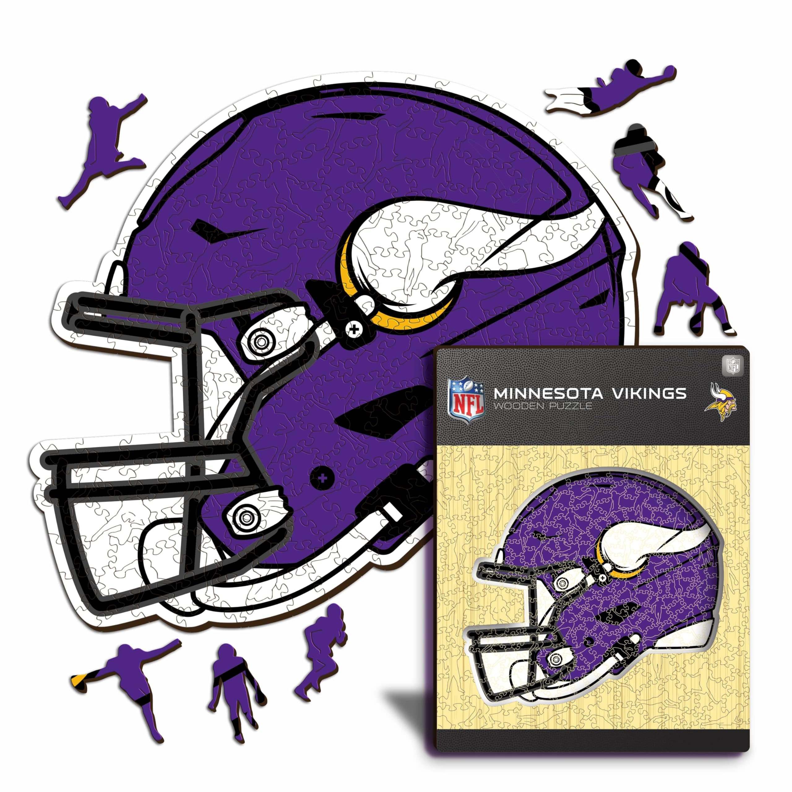 Iconic Puzzles NFL San Francisco 49ers Helmet Wooden Puzzle – 150
