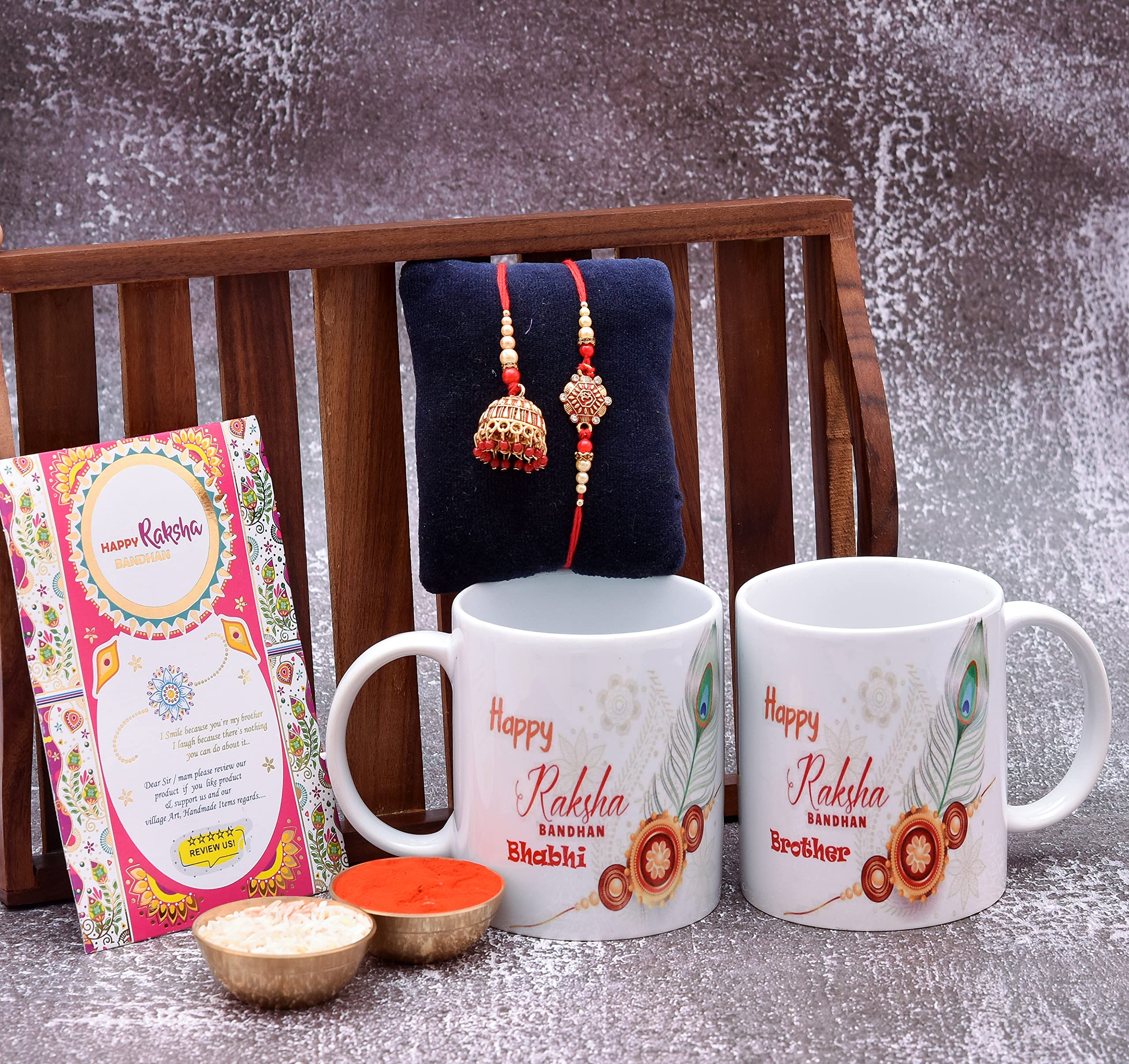 Pride Store Rakhi Combo of Bhaiya Bhabhi Rakhi Comes with 2 Printed Coffee Mugs, Rakhi for Bro, Brother, Bhaiya Bhabhi (B0B64F2641) Amazon Price History, Amazon Price Tracker