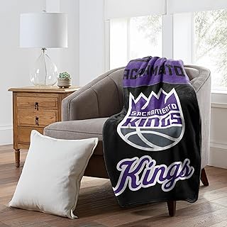 Northwest Sacramento Kings NBA Officially Licensed 46″×60″ Microfiber Throw Blanket – All Team Logos & Colors – Cozy Game Day Throw for Fans, Living Room, Couch & Dorm