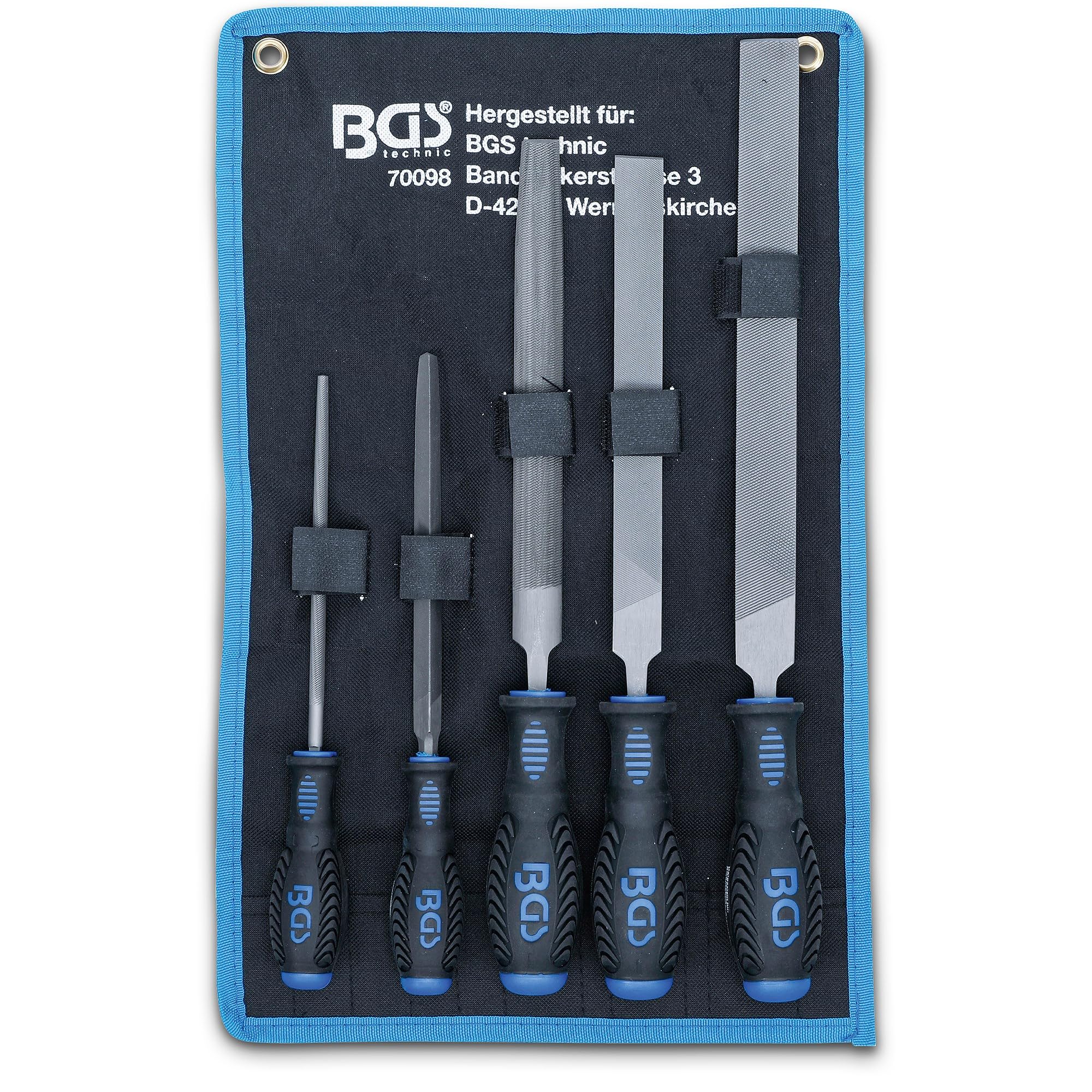 BGS 70098 | Juego de limas para taller | 5 piezas