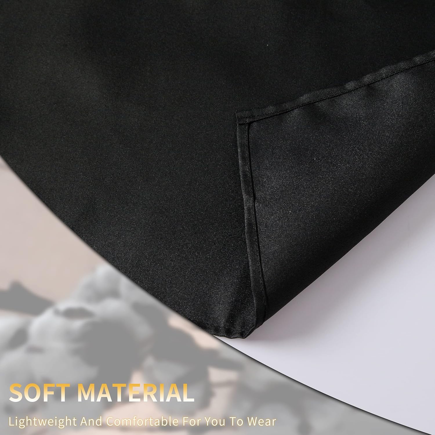 Tosewever 4 Pack Adjustable Bib Apron Waterdrop Resistant Apron with Pocket, Cooking Kitchen Restaurant Aprons for Women Men Chef, BBQ Drawing Crafting Outdoors (Polyester-Black, 4) - Image 7