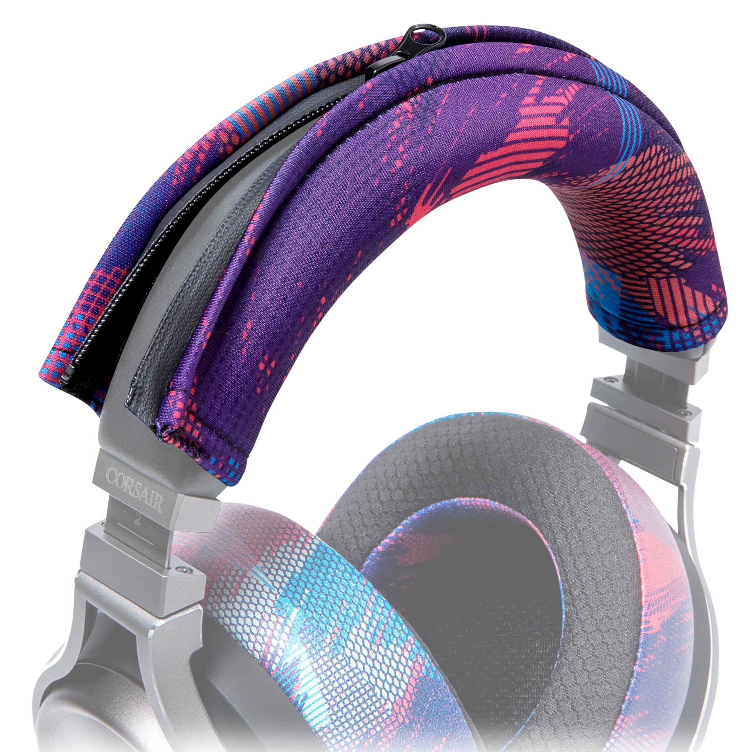 WC BandZ Virtuoso - Protective Headband Cover for Corsair Virtuoso Gaming Headsets - Machine Washable, No More Flaking Leather - Compatible with Virtuoso Wireless, XT, and SE | Speed Racer