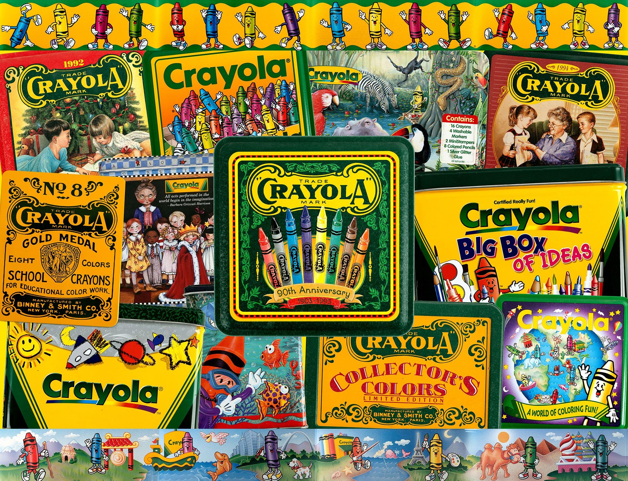 SpringbokCrayola Tins 400 Piece Jigsaw Puzzle for Adults and Families