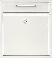 Vista 12 de AdirOffice contenedor con traba - Buzón de correo montado en pared., Azul, 631-05-BLU