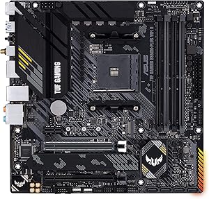 ASUS TUF Gaming B550M-PLUS WiFi II AMD Micro-ATX Gaming Motherboard (PCIe 4.0, 2X M.2, 10-Stage VRM, Wi-Fi 6, 2.5GB Ethern…