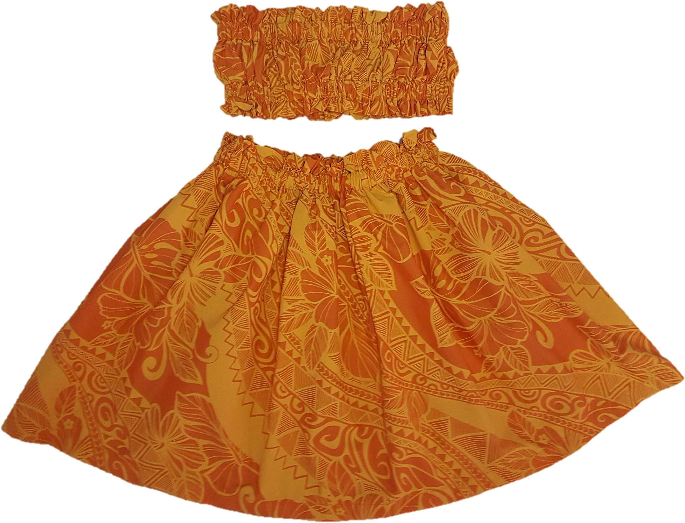 Hula Outfit Costume Moana Girl Skirt Top Pa'u Made On Maui
