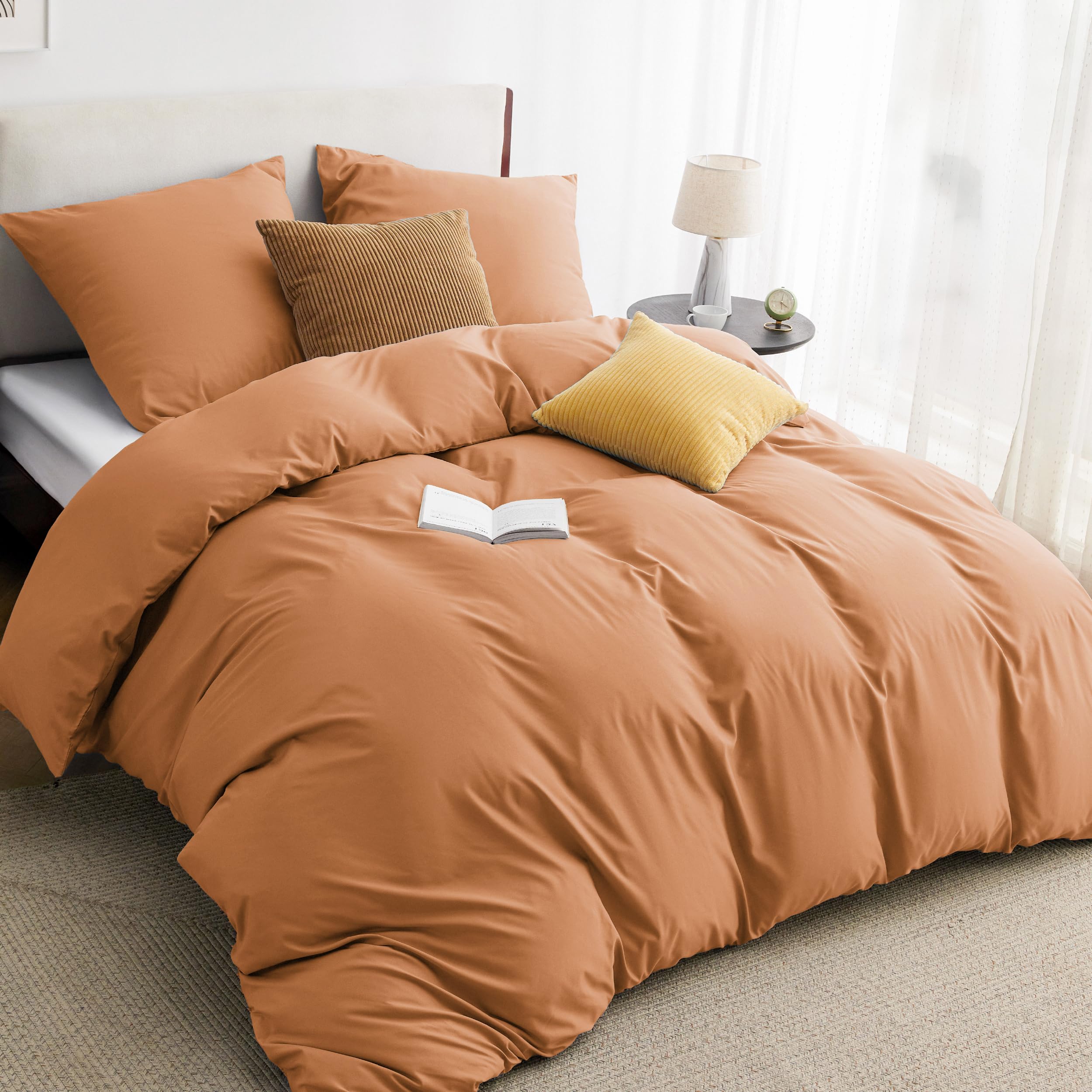 BEDSURE Bettwäsche 135x200 155x220 200x200 - Bettwäsche-Sets Bettbezüge + 2 Kissenbezüge 80X80 cm, Oeko-TEX Bettwäsche-Sets Polyester Mikrofaser mit Reißverschluss
