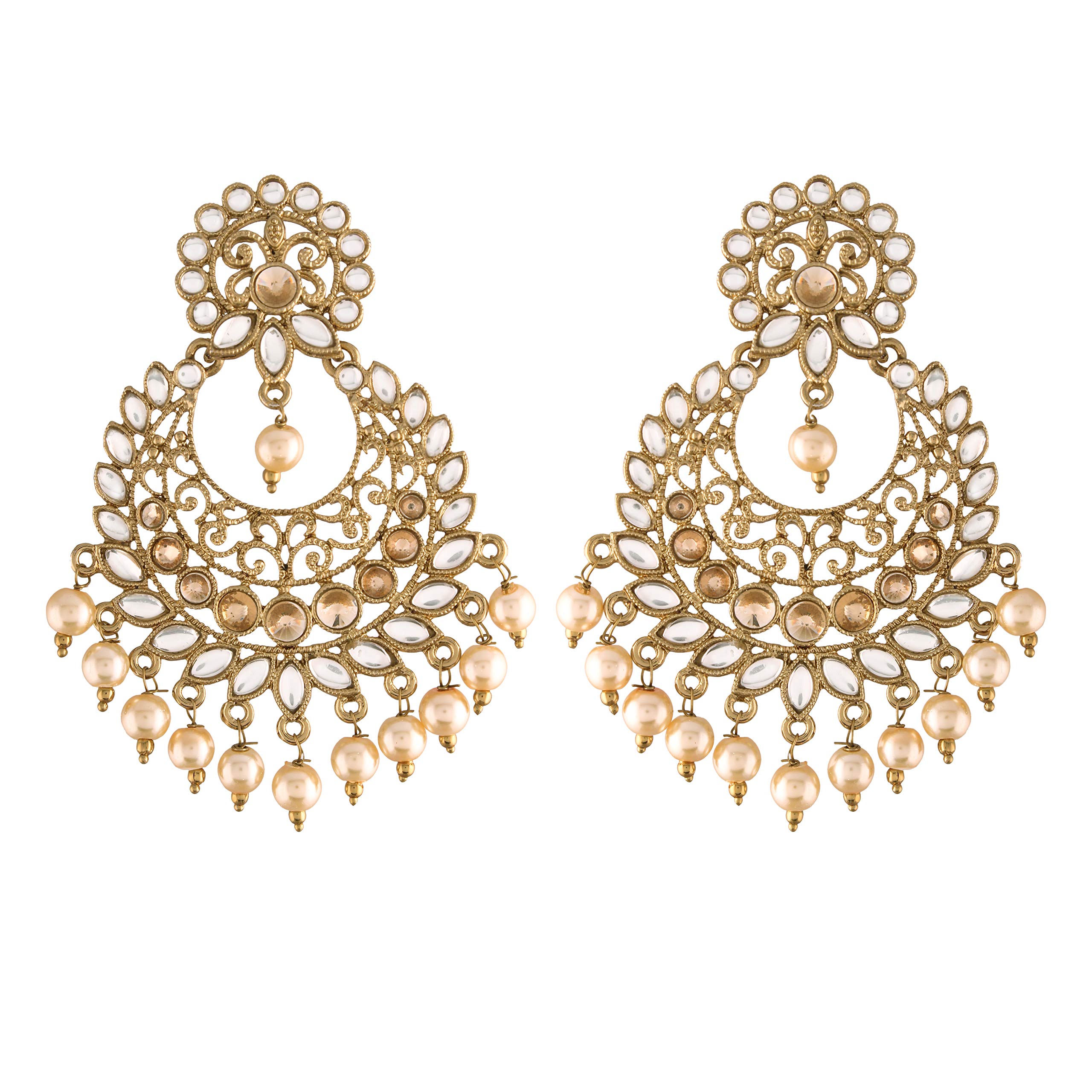 See full amazon price history chart for I Jewels Traditional Gold Plated With Stunning Antique Finish Kundan & Pearl Chandbali Earrings for Women/Girls (E2867W) I Jewels Traditional Gold Plated With Stunning Antique Finish Kundan & Pearl Chandbali Earrings for Women/Girls (E2867W) (B08JHWLKGD) Amazon Price History, Amazon Price Tracker