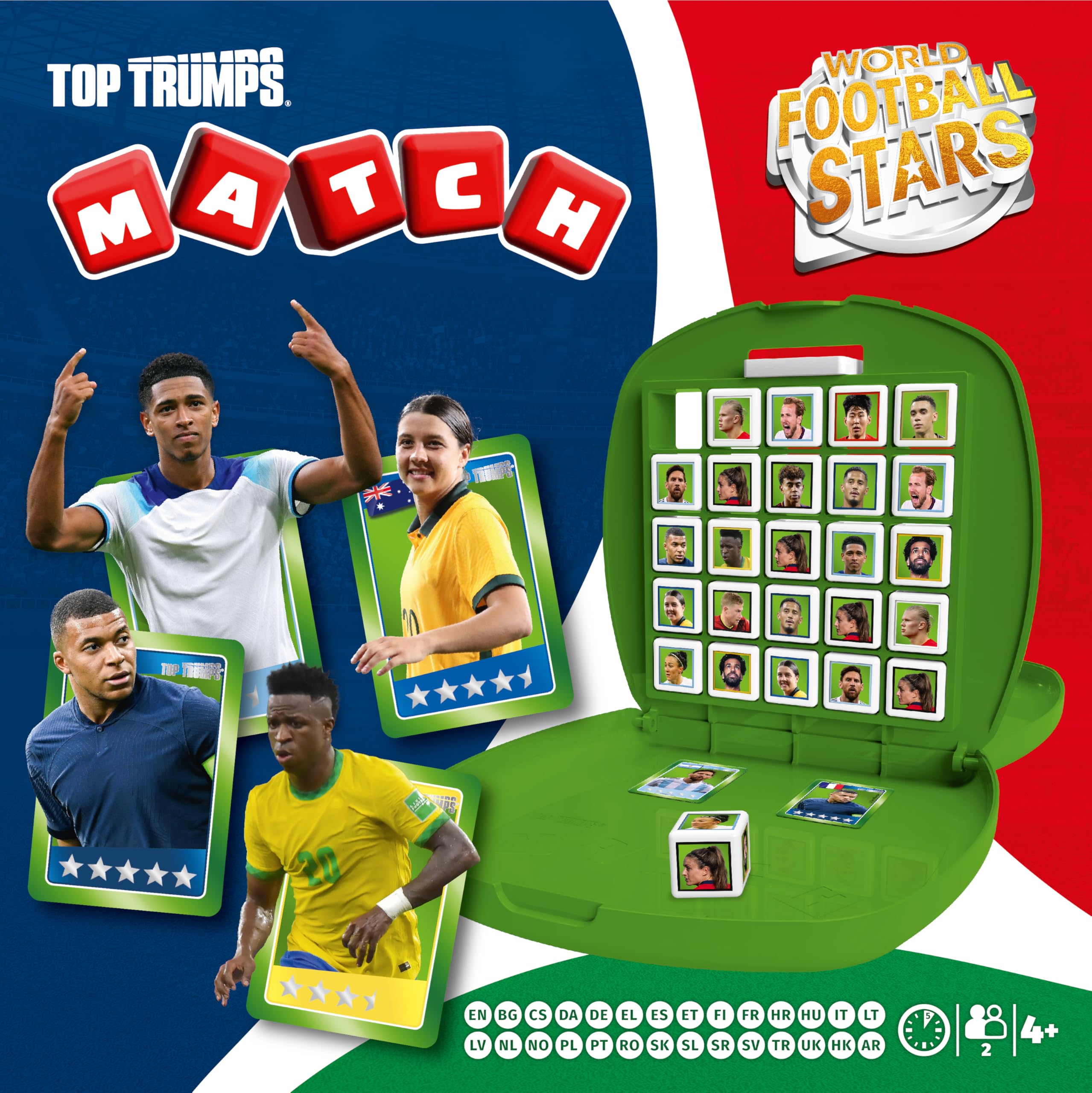 Top Trumps Match World Football Stars Gioco Da Tavolo - Gioco Educativo Per 2 Giocatori, Per Fan Di Calcio E Bambini Dai 4 Anni In Su