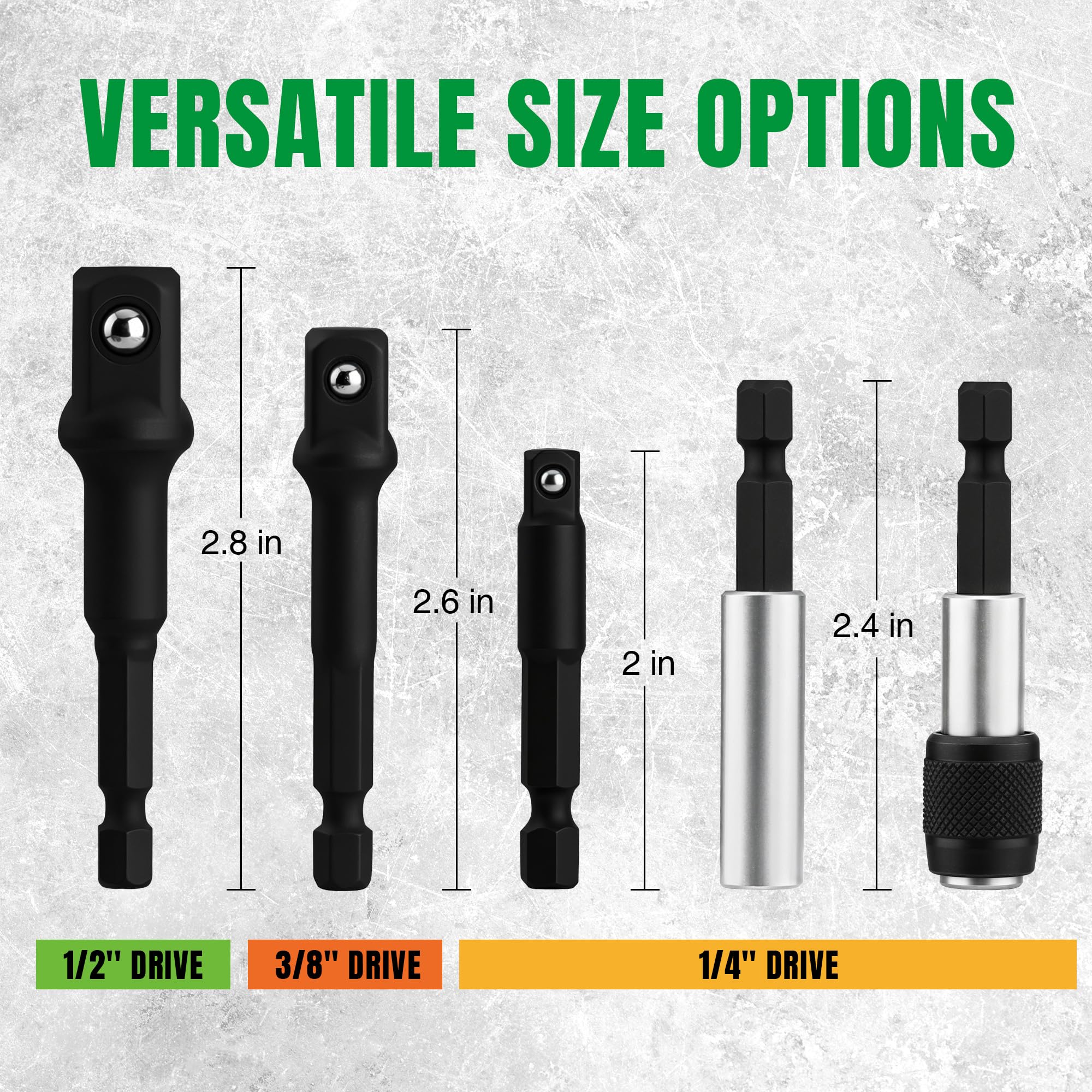SK Impact Socket Adapters - Magnetic Bit Holders -3 SK Impact Socket Adapters - Magnetic Bit Holders -3