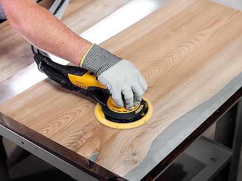 Miniatura 9 de Mirka MID62520CAUS - Lijadora orbital eléctrica directa aleatoria 6 pulgadas amarillo negro