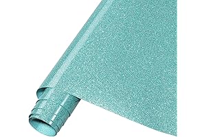 Tintnut Blue Glitter Heat Transfer Vinyl Roll for Mermaid Lovers