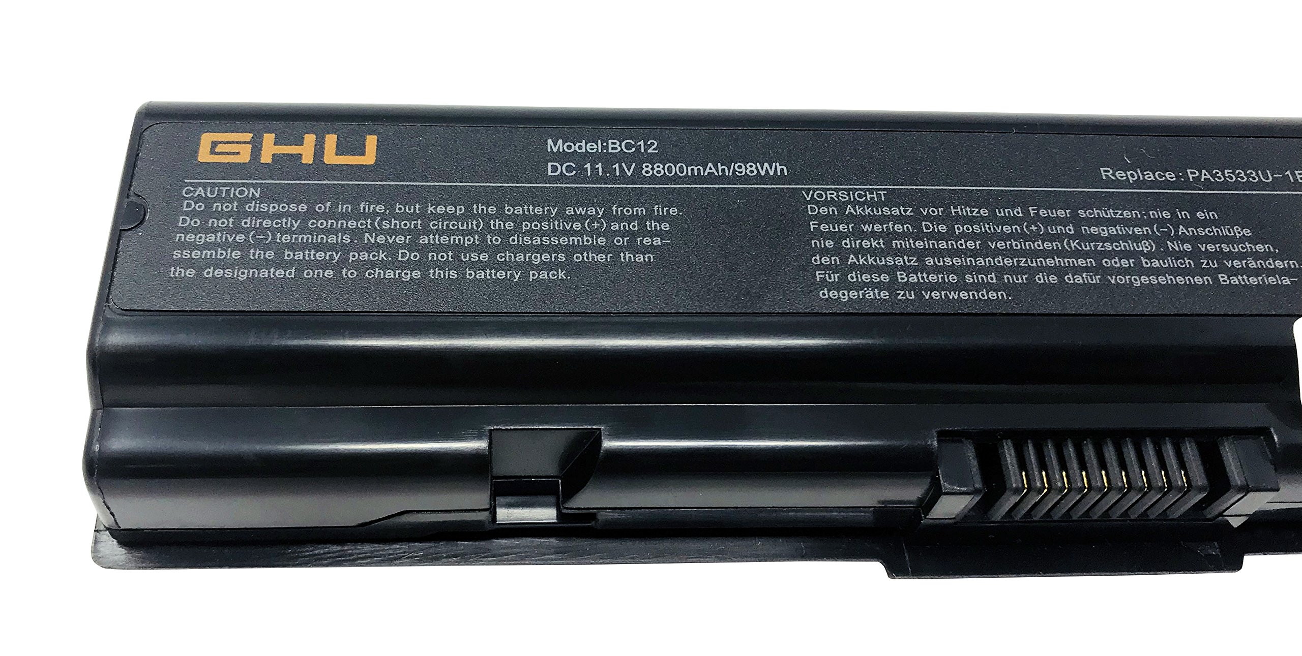 Replacement Laptop Battery For Toshiba Satellite PA3534U-1BRS - 11.1V 5200mAh, 6-Cell Li-Ion