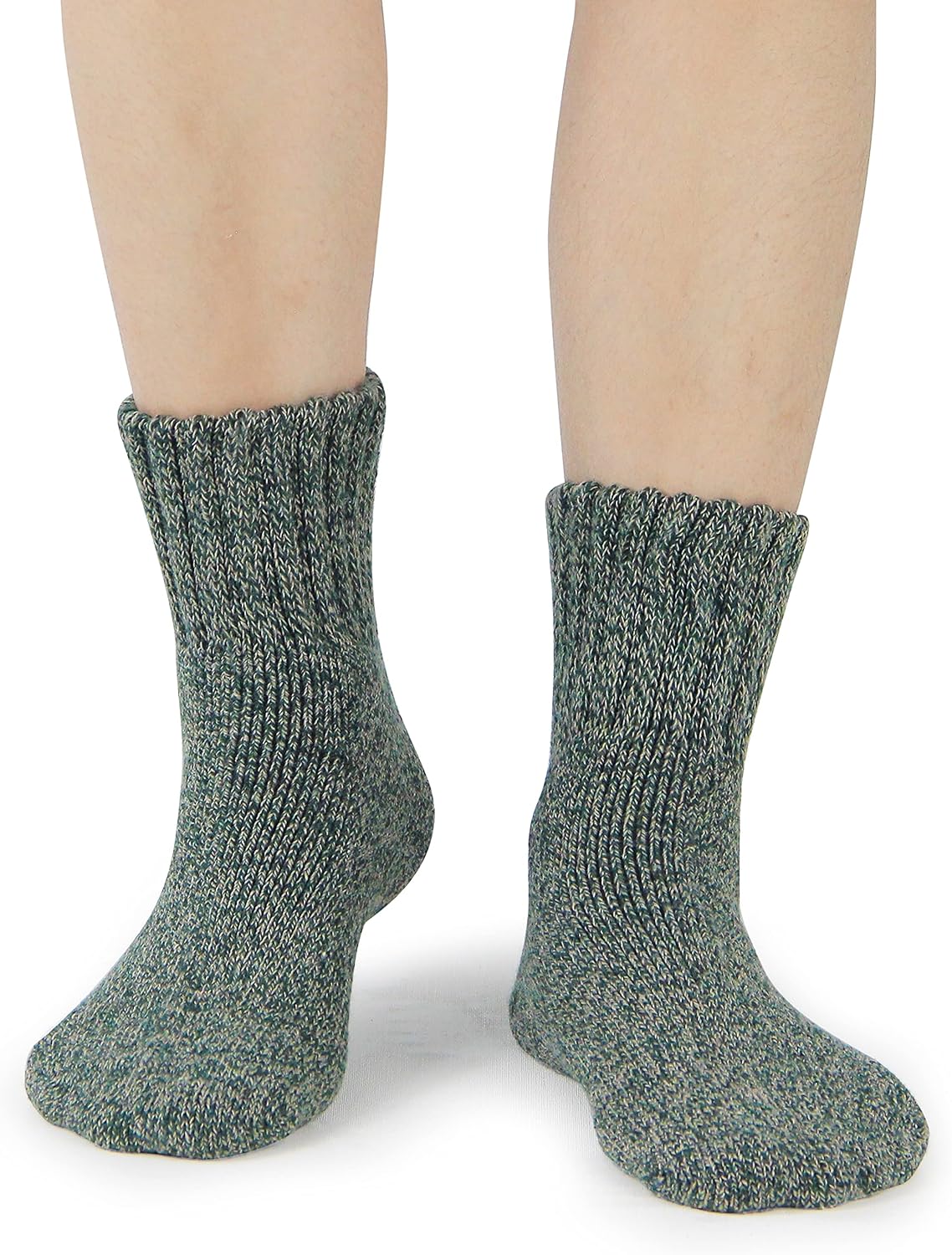 BenSorts Women's Winter Boots Socks Thick Warm Cozy Crew Socks Solid Color Gifts - Image 4