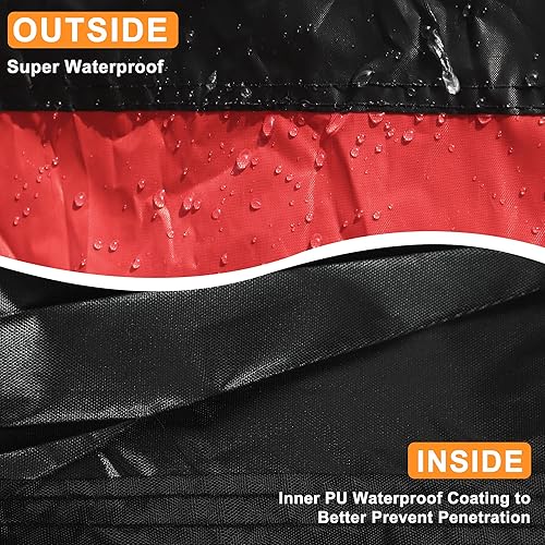 Miniatura 3 de X AUTOHAUX Cubierta impermeable para ATV Polaris Sportsman Scrambler para Can-Am Outlander 4 Wheeler cubre cuádruple protección se adapta a la