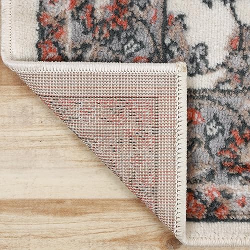 Miniatura 4 de SUPERIOR Alfombra de pasillo para interiores con respaldo de yute, decoración de suelo con bordes elegantes para sala de estar, dormitorio, oficina,