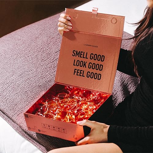 Miniatura 8 de Laundry Sauce - Cápsulas de detergente para ropa perfumado de lujo y paquete potenciador de aroma (Rosa Egipcia), cápsulas premium para lavado de