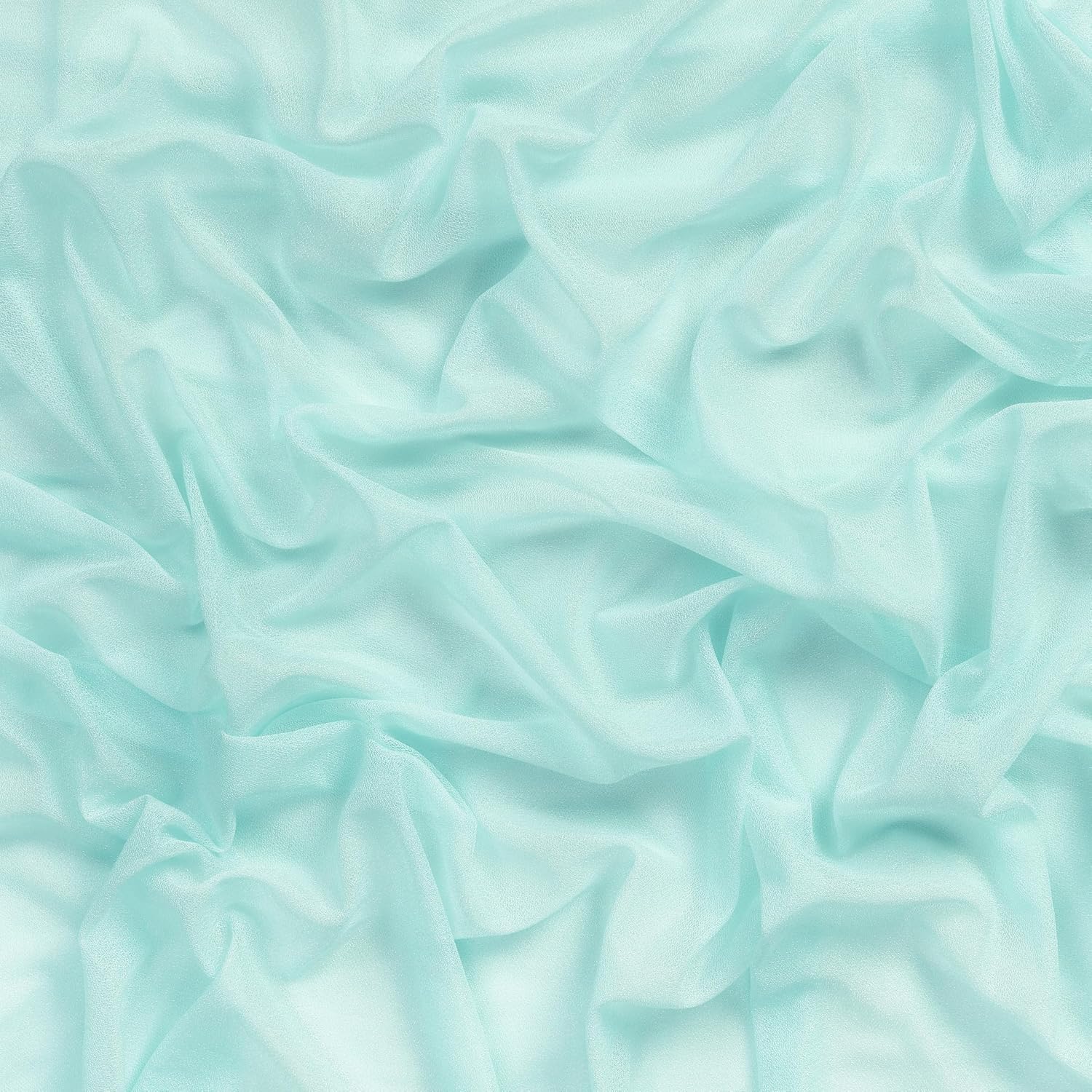 MDS Pack of 20 Wedding 12 x 108 inches Chiffon Table Runner for Wedding, Decorations for Birthday Parties, Banquets, Graduations, Engagements, Runners fit Rectangle, Round Table - Teal