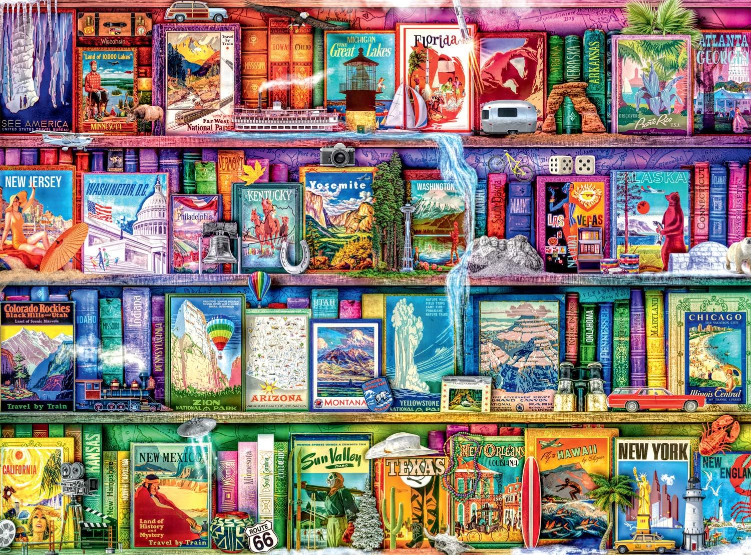Aimee Stewart - Travel Trinkets - 1000 Piece Jigsaw Puzzle