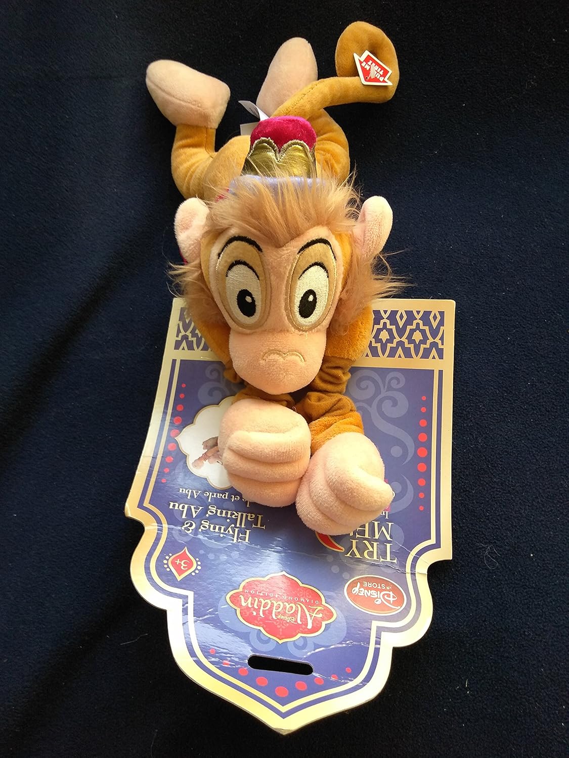 大人気商品 Plush Abu Talking Flying Aladdin Disney Version 送料無料 Us ディズニープリンセス ジャスミン アラジン Stuffed アラジン ディズニープリンセス ジャスミン おもちゃ 1256