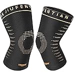 JIUFENTIAN Copper Knee Sleeve,Copper Knee Braces for Women and Men Arthritis,ACL, Tendinitis, Meniscus Tear, Joint Pain Relief, Running, Working Out, Fitness, Weightlifting (Small)