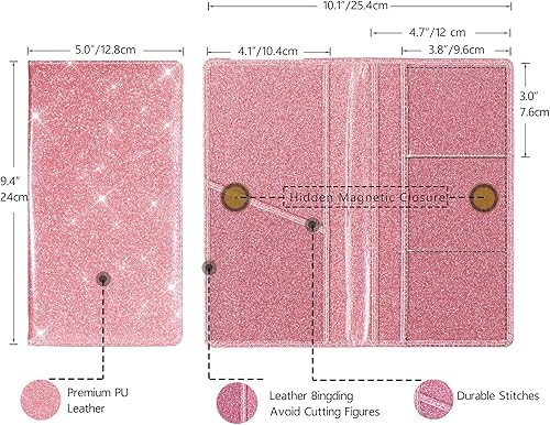 Miniatura 4 de Toursuit - Portadocumentos para matrícula y seguro del auto, organizador de documentos de licencia de vehículo, accesorios para el interior del auto