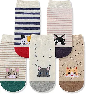 Funny Animal Socks for Women - Cute Dog and Cat Socks, Colorful Novelty Funny Socks for Animal Lover